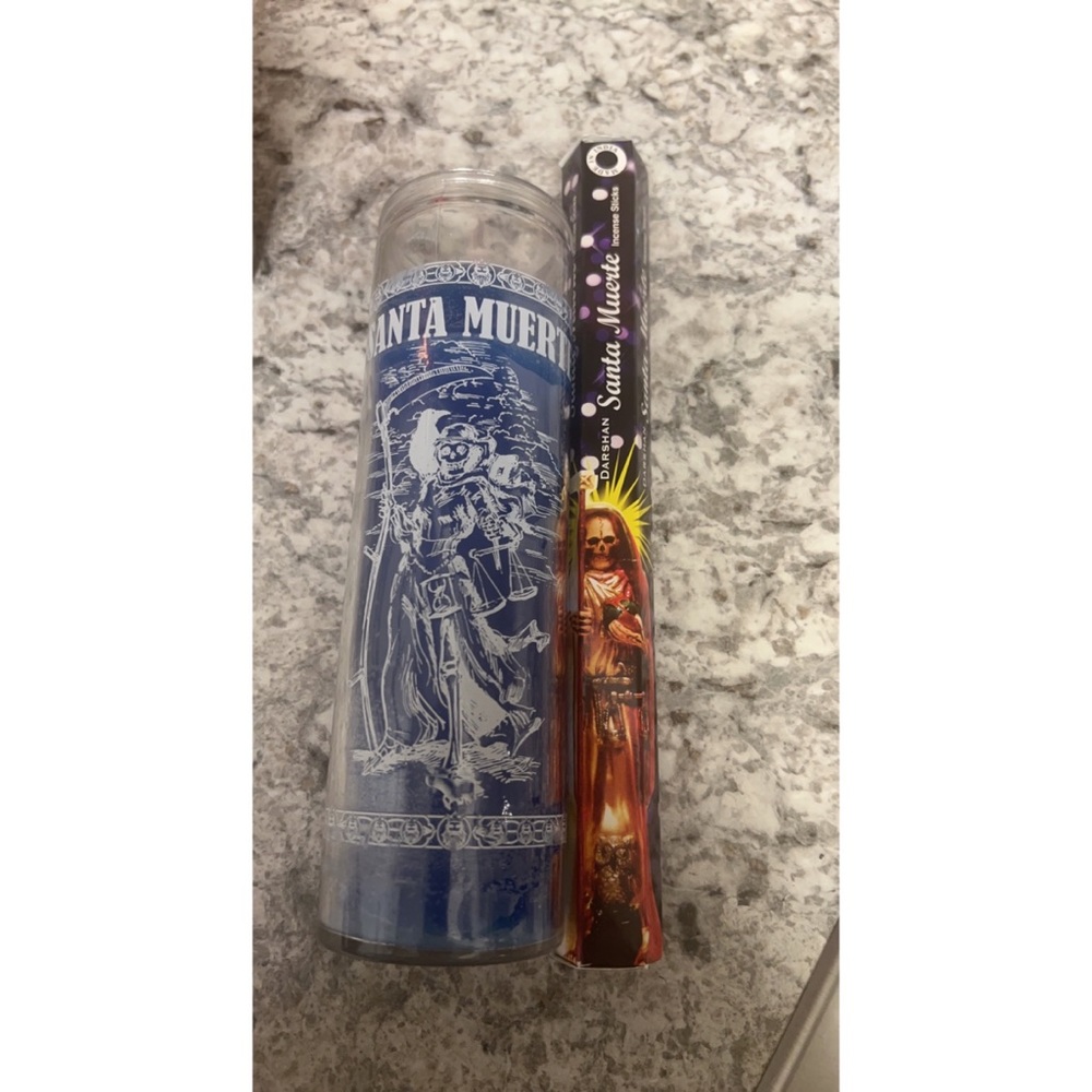 Santa muerte candle